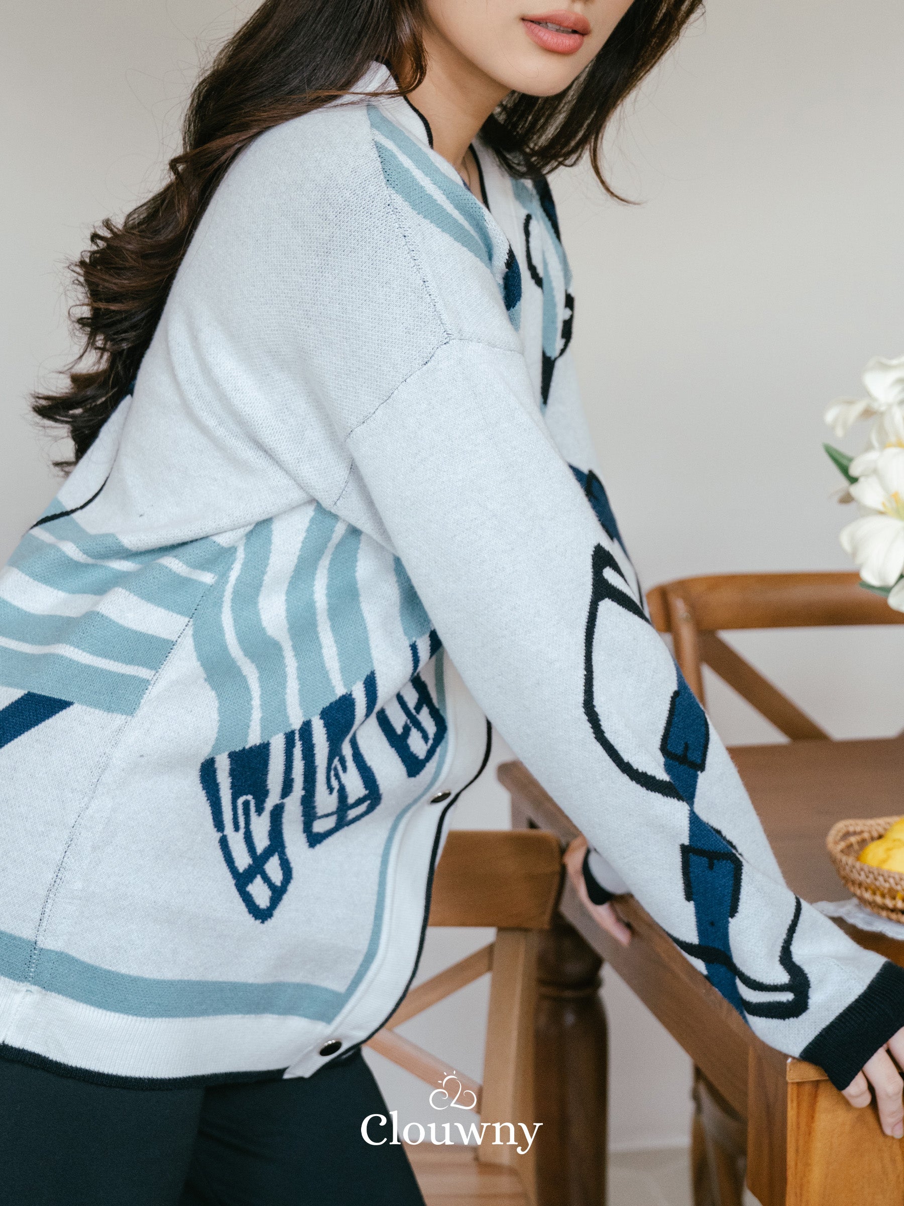 Piere Knit Cardigan - White